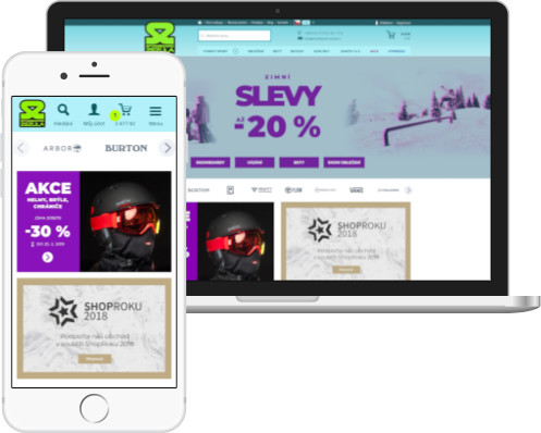 Webová stránka Snowboard Zezula